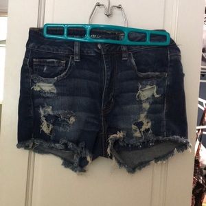 American Eagle High Rise Shortie Shorts